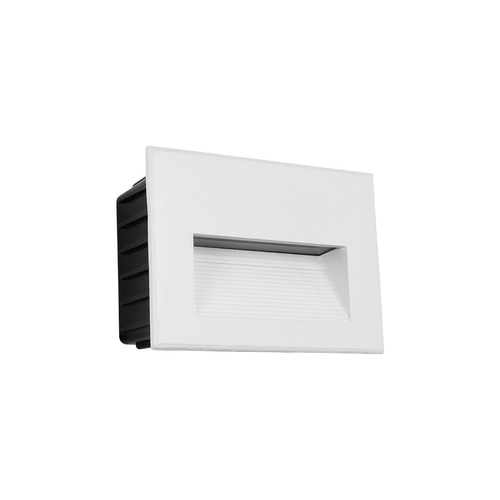 kelvo® STEPART KLV-101-0085 Μοντέρνο Χωνευτό Φωτιστικό Σκαλοπατιού - Διαδρόμου LED 6W 750lm 45° AC 220-240V Αδιάβροχο IP65 Θερμό Λευκό 2700K - Lumileds SMD Chip & TÜV SÜD Driver - Λευκό Ματ - Μ11.5 x Π5.3 x Υ8.3cm / Q10.63 x 7.61cm - 5 Χρόνια Εγγύηση