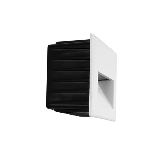 kelvo® STEPART KLV-101-0085 Μοντέρνο Χωνευτό Φωτιστικό Σκαλοπατιού - Διαδρόμου LED 6W 750lm 45° AC 220-240V Αδιάβροχο IP65 Θερμό Λευκό 2700K - Lumileds SMD Chip & TÜV SÜD Driver - Λευκό Ματ - Μ11.5 x Π5.3 x Υ8.3cm / Q10.63 x 7.61cm - 5 Χρόνια Εγγύηση