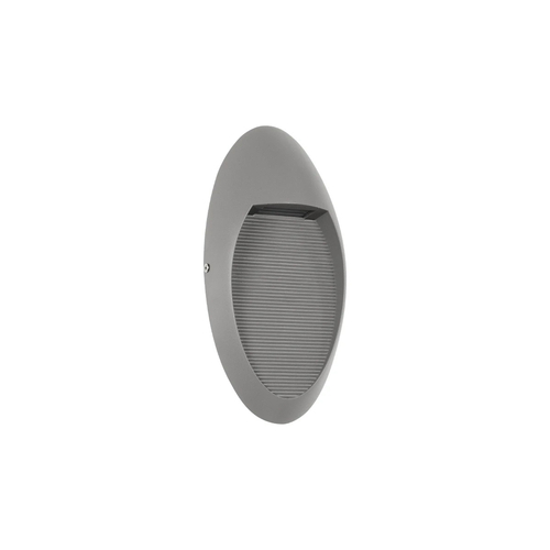 kelvo® STEPART KLV-101-0102 Μοντέρνο Φωτιστικό Σκαλοπατιού - Διαδρόμου LED 3W 375lm 45° AC 220-240V Αδιάβροχο IP65 Θερμό Λευκό 2700K - Lumileds SMD Chip & TÜV SÜD Driver - Γκρι Ανθρακί Ματ - Μ13 x Π5.5 x Υ26cm - 5 Χρόνια Εγγύηση