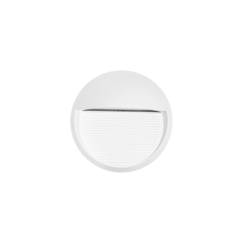 kelvo® STEPART KLV-101-0097 Μοντέρνο Φωτιστικό Σκαλοπατιού - Διαδρόμου LED 3W 375lm 45° AC 220-240V Αδιάβροχο IP65 Θερμό Λευκό 2700K - Lumileds SMD Chip & TÜV SÜD Driver - Λευκό Ματ - Μ16 x Π8 x Υ16cm - 5 Χρόνια Εγγύηση