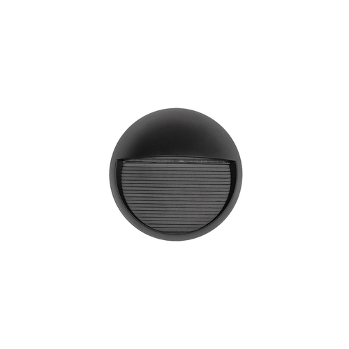 kelvo® STEPART KLV-101-0095 Μοντέρνο Φωτιστικό Σκαλοπατιού - Διαδρόμου LED 3W 375lm 45° AC 220-240V Αδιάβροχο IP65 Θερμό Λευκό 2700K - Lumileds SMD Chip & TÜV SÜD Driver - Μαύρο Ματ - Μ16 x Π8 x Υ16cm - 5 Χρόνια Εγγύηση