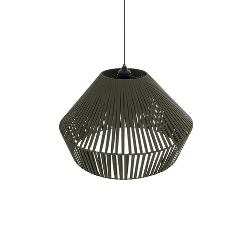 GLOBOSTAR® NUI 205-0070 Boho Κρεμαστό Φωτιστικό Οροφής με Ντουί 1 x E27 AC 220-240V IP20 - Πρασίνο - M60 x Π60 x Υ41cm
