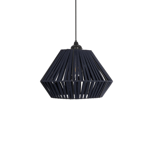 GLOBOSTAR® NUI 205-0071 Boho Κρεμαστό Φωτιστικό Οροφής με Ντουί 1 x E27 AC 220-240V IP20 - Μπλε - M36 x Π36 x Υ27cm