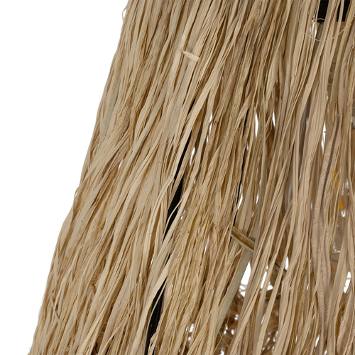 GLOBOSTAR® HERBE 205-0073 Boho Κρεμαστό Φωτιστικό Οροφής με Ντουί 1 x E27 AC 220-240V IP20 - Μπεζ - M30 x Π30 x Υ40cm