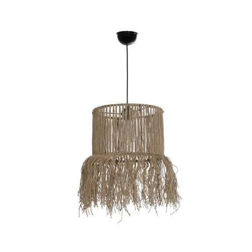 GLOBOSTAR® REGEN 205-0074 Boho Κρεμαστό Φωτιστικό Οροφής με Ντουί 1 x E27 AC 220-240V IP20 - Μπεζ - M30 x Π30 x Υ40cm