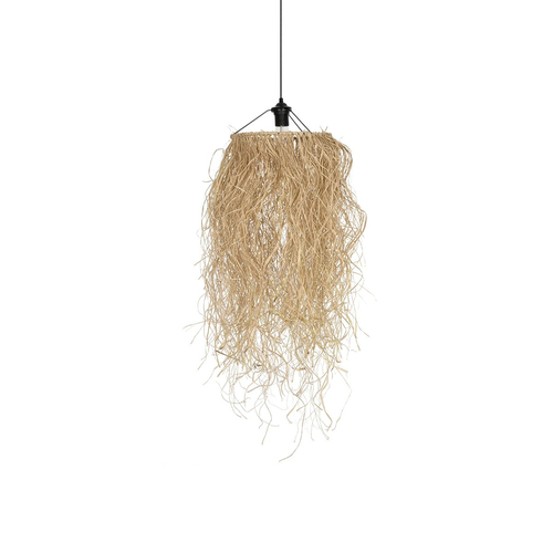 GLOBOSTAR® PIOVERE 205-0078 Boho Κρεμαστό Φωτιστικό Οροφής με Ντουί 1 x E27 AC 220-240V IP20 - Μπεζ - M35 x Π35 x Υ70cm