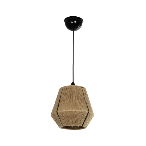 GLOBOSTAR® PULVIS 205-0083 Boho Κρεμαστό Φωτιστικό Οροφής με Ντουί 1 x E27 AC 220-240V IP20 - Μπεζ - M22 x Π22 x Υ22cm