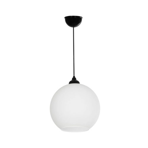 GLOBOSTAR® GABIA 206-0001 Μοντέρνο Κρεμαστό Φωτιστικό Οροφής με Ντουί 1 x E27 AC 220-240V IP20 - Λευκό - Μ25 x Π25 x Υ26cm