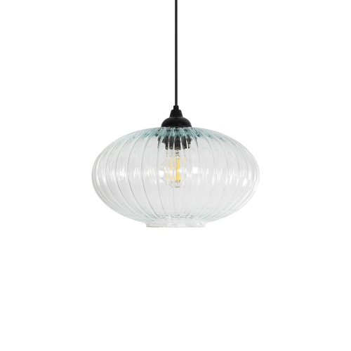 GLOBOSTAR® PERA 206-0009 Μοντέρνο Κρεμαστό Φωτιστικό Οροφής με Ντουί 1 x E27 AC 220-240V IP20 - Διάφανο - Μ30 x Π30 x Υ22cm
