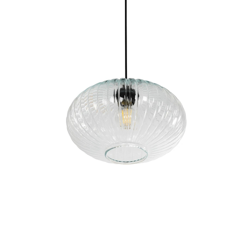 GLOBOSTAR® PERA 206-0009 Μοντέρνο Κρεμαστό Φωτιστικό Οροφής με Ντουί 1 x E27 AC 220-240V IP20 - Διάφανο - Μ30 x Π30 x Υ22cm