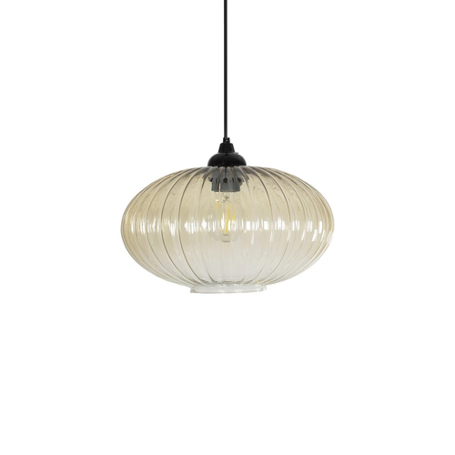 GLOBOSTAR® PERA 206-0012 Μοντέρνο Κρεμαστό Φωτιστικό Οροφής με Ντουί 1 x E27 AC 220-240V IP20 - Mελί - Μ30 x Π30 x Υ22cm