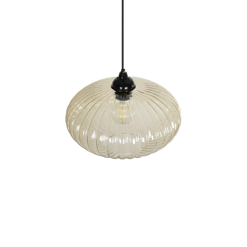 GLOBOSTAR® PERA 206-0012 Μοντέρνο Κρεμαστό Φωτιστικό Οροφής με Ντουί 1 x E27 AC 220-240V IP20 - Mελί - Μ30 x Π30 x Υ22cm