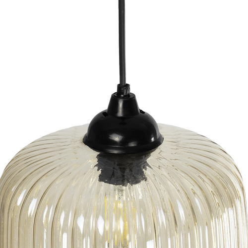 GLOBOSTAR® MELONI 206-0016 Μοντέρνο Κρεμαστό Φωτιστικό Οροφής με Ντουί 1 x E27 AC 220-240V IP20 - Mελί - Μ20 x Π20 x Υ24cm