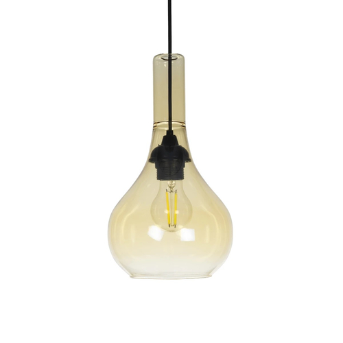 GLOBOSTAR® ΤΟΝΕ 206-0035 Μοντέρνο Κρεμαστό Φωτιστικό Οροφής με Ντουί 1 x E27 AC 220-240V IP20 - Mελί - Μ20 x Π20 x Υ36cm