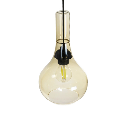 GLOBOSTAR® ΤΟΝΕ 206-0035 Μοντέρνο Κρεμαστό Φωτιστικό Οροφής με Ντουί 1 x E27 AC 220-240V IP20 - Mελί - Μ20 x Π20 x Υ36cm