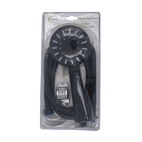 Τηλέφωνο ντους με σπιράλ και επιλογές πίεσης - 1.5m - Black - 880408