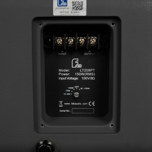 GLOBOSTAR® FDB LT208PT 98038 Επιτοίχιο Παθητικό Ηχείο Εγκαταστάσεων με Μετασχηματιστή 100V & 8Ω - 150W RMS (600W Peak) - 1 x 8 Inches LF & 1 x 1.4 Inches HF - Αδιάβροχο IP56 - Μαύρο - Μ37 x Π34 x Υ31cm - 2 Χρόνια Εγγύηση GLOBOSTAR® FDB LT208PT 98038 Επιτοίχιο Παθητικό Ηχείο Εγκαταστάσεων με Μετασχηματιστή 100V & 8Ω - 150W RMS (600W Peak) - 1 x 8 Inches LF & 1 x 1.4 Inches HF - Αδιάβροχο IP56 - Μαύρο - Μ37 x Π34 x Υ31cm - 2 Χρόνια Εγγύηση