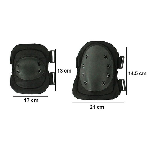 Σετ επιγονατίδες & επιαγκωνίδες - Tactical - 4pcs - 920075 - Black