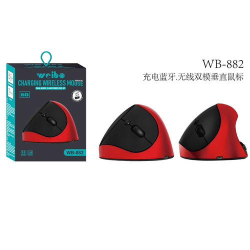Ασύρματο επαναφορτιζόμενο ποντίκι Η/Υ εργονομικό - Vertical - WB-882 - 658823