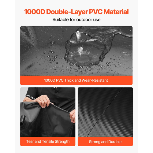 Κύστη αποθήκευσης νερού VEVOR, Δεξαμενή αποθήκευσης νερού 113L, Κύστη μαλακής σακούλας από PVC 1000D με πάχος, Πτυσσόμενη φορητή για άρδευση κήπου, κάμπινγκ, τροχόσπιτα, χρήση έκτακτης ανάγκης - Μαύρο