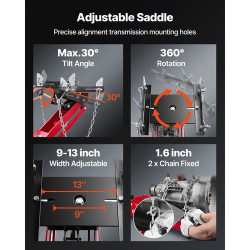 Γρύλος δαπέδου χαμηλού προφίλ VEVOR, ανυψωτική ικανότητα 1000 λίβρες / 0,45 τόνοι, τηλεσκοπικός γρύλος δαπέδου με μετάδοση, ύψος ανύψωσης 16-64 cm, περιστρεφόμενοι μπροστινοί τροχοί 360°, βαρέως τύπου ανυψωτικός ανυψωτήρας για γκαράζ, συνεργείο επισκευών