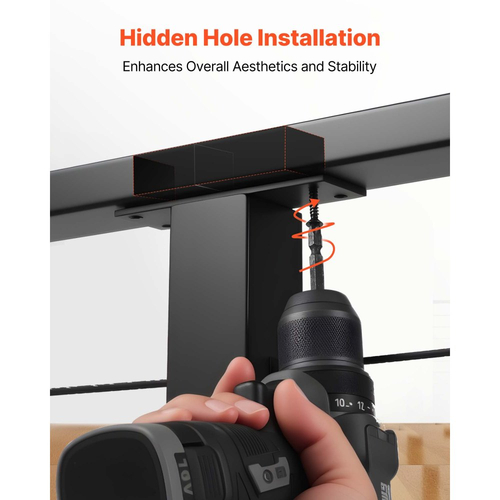 Συνδετήρες χειρολισθήρα VEVOR 2 τεμαχίων, Αξεσουάρ για κιγκλιδώματα σκαλοπατιών επίπεδης επέκτασης, Εξαρτήματα σύνδεσης χειρολισθήρα POM για ορθογώνια κιγκλιδώματα καλωδίων, Σύστημα ράγας καλωδίου καταστρώματος εξωτερικού χώρου, Ματ μαύρο, HT-04