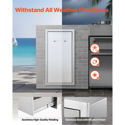 Συρτάρι απορριμμάτων κουζίνας VEVOR εξωτερικού χώρου, 13,54"Π x 19,61"Β x 25,79"Υ, εσωτερική αποθήκευση, συρτάρια κουζίνας πολλαπλών χρήσεων εξωτερικού χώρου από ανοξείδωτο ατσάλι, μέγιστη χωρητικότητα 55 λίβρες ανά επίπεδο, για κουζίνες BBQ εξωτερικού χώρου Συρτάρι απορριμμάτων κουζίνας VEVOR εξωτερικού χώρου, 13,54"Π x 19,61"Β x 25,79"Υ, εσωτερική αποθήκευση, συρτάρια κουζίνας πολλαπλών χρήσεων εξωτερικού χώρου από ανοξείδωτο ατσάλι, μέγιστη χωρητικότητα 55 λίβρες ανά επίπεδο, για κουζίνες BBQ εξωτερικού χώρου