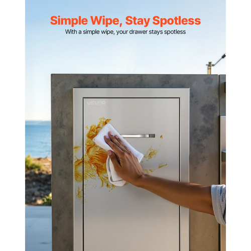 Συρτάρι απορριμμάτων κουζίνας VEVOR εξωτερικού χώρου, 13,54"Π x 19,61"Β x 25,79"Υ, εσωτερική αποθήκευση, συρτάρια κουζίνας πολλαπλών χρήσεων εξωτερικού χώρου από ανοξείδωτο ατσάλι, μέγιστη χωρητικότητα 55 λίβρες ανά επίπεδο, για κουζίνες BBQ εξωτερικού χώρου Συρτάρι απορριμμάτων κουζίνας VEVOR εξωτερικού χώρου, 13,54"Π x 19,61"Β x 25,79"Υ, εσωτερική αποθήκευση, συρτάρια κουζίνας πολλαπλών χρήσεων εξωτερικού χώρου από ανοξείδωτο ατσάλι, μέγιστη χωρητικότητα 55 λίβρες ανά επίπεδο, για κουζίνες BBQ εξωτερικού χώρου