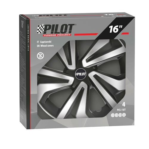 ΤΑΣΙΑ 16'' VORTEXX ΜΑΥΡΑ/ΑΣΗΜΙ ΣΕΤ