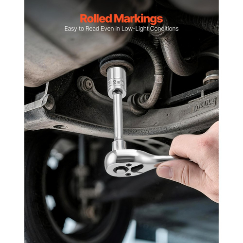 Σετ καρυδάκια VEVOR, 39 τεμάχια, σετ καρυδάκια και καστάνιας 9,5 & 6,4 mm, μέγεθος SAE και μετρικό, κιτ εργαλείων μηχανικού με κλειδί καστάνιας, αξεσουάρ, θήκη αποθήκευσης, κράμα χάλυβα CR-V, για επισκευή αυτοκινήτων