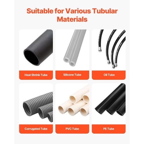 Αυτόματος θερμοσυστελλόμενος κόφτης σωλήνων VEVOR, Αυτόματη μηχανή κοπής σωλήνων με οθόνη LCD, διάμετρος κοπής 1mm-20mm, μήκος κοπής 0,1mm-99999,9mm, ιδανικό για σωλήνες PVC PE, σωλήνες σιλικόνης, μαλακούς σωλήνες νερού