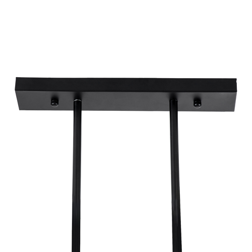 GLOBOSTAR® REGAL 01009 Vintage Φωτιστικό Οροφής με Ντουί 3 x E27 AC 220-240V IP20 - Μαύρο - Μ110 x Π26 x Υ75cm