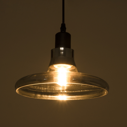 GLOBOSTAR® FEMINE 01011 Μοντέρνο Κρεμαστό Φωτιστικό Οροφής με Ντουί 4 x E27 AC 220-240V IP20 - Γκρι & Μαύρο - Μ70 x Π70 x Y24.5cm - Σετ 4 Τεμαχίων