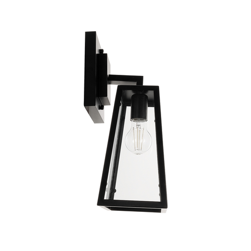 GLOBOSTAR® ASETYLIN 01032 Vintage Φωτιστικό Τοίχου - Απλίκα με Ντουί 1 x E27 AC 220-240V IP20 - Μαύρο - Μ18 x Π17 x Υ37cm