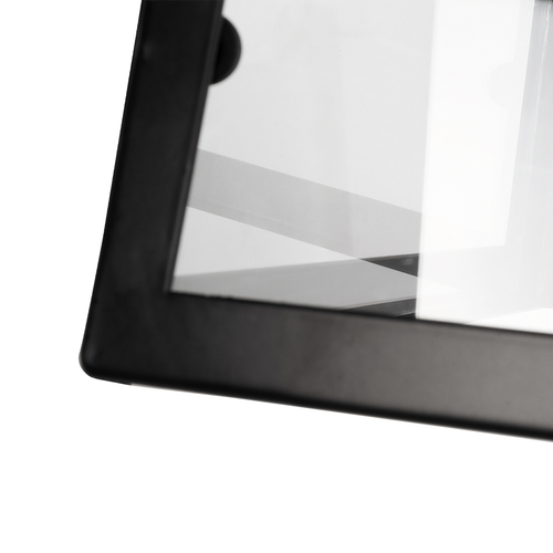 GLOBOSTAR® ASETYLIN 01032 Vintage Φωτιστικό Τοίχου - Απλίκα με Ντουί 1 x E27 AC 220-240V IP20 - Μαύρο - Μ18 x Π17 x Υ37cm