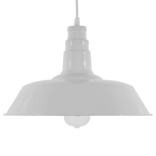 GLOBOSTAR® RAY 01043 Vintage Κρεμαστό Φωτιστικό Οροφής με Ντουί 1 x E27 AC 220-240V IP20 - Λευκό - Μ36 x Π36 x Υ25cm