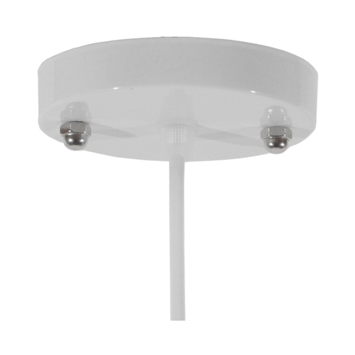 GLOBOSTAR® RAY 01044 Vintage Κρεμαστό Φωτιστικό Οροφής με Ντουί 1 x E27 AC 220-240V IP20 - Λευκό - Μ26 x Π26 x Υ25cm
