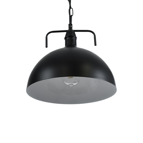 GLOBOSTAR® LARKIN 01175 Vintage Κρεμαστό Φωτιστικό Οροφής με Ντουί 1 x E27 AC 220-240V IP20 - Μαύρο - Μ30 x Π30 x Y28cm