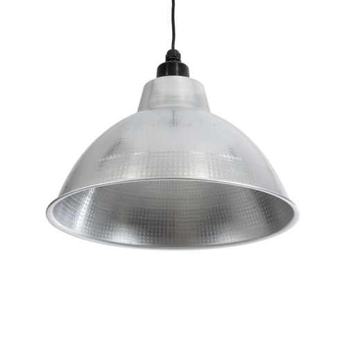 GLOBOSTAR® LOUVE 01178 Vintage Κρεμαστό Φωτιστικό Οροφής με Ντουί 1 x E27 AC 220-240V IP20 - Ασημί - Μ40 x Π40 x Υ30cm