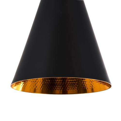 GLOBOSTAR® SHANGHAI 01025 Μοντέρνο Κρεμαστό Φωτιστικό Οροφής με Ντουί 3 x E27 AC 220-240V IP20 - Μαύρο & Χρυσό - Μ79.5 x Π79.5 x Υ38cm - Σετ 3 Τεμαχίων