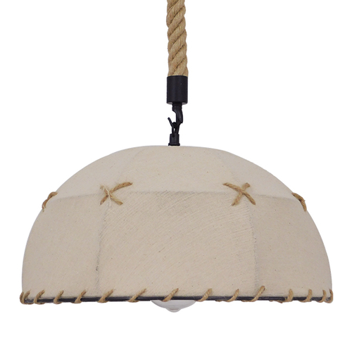 GLOBOSTAR® ANTOINETTE 01028 Vintage Κρεμαστό Φωτιστικό Οροφής με Ντουί 1 x E27 AC 220-240V IP20 - Μπεζ - Μ35 x Π35 x Υ20cm