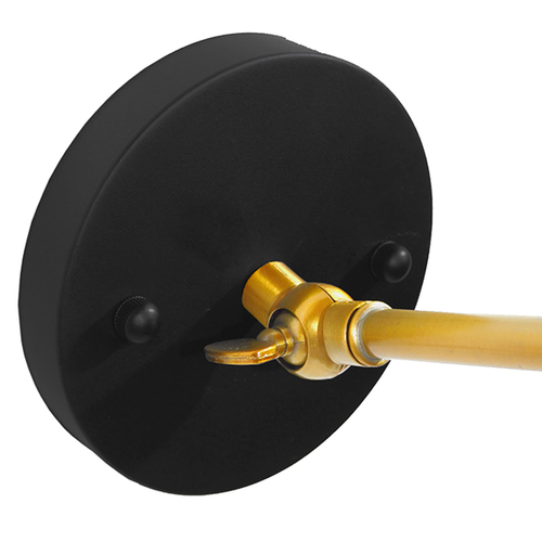 GLOBOSTAR® CRUCE 01037 Vintage Φωτιστικό Τοίχου - Απλίκα με Ντουί 1 x E27 AC 220-240V IP20 - Μαύρο & Χρυσό - Μ19 x Π63 x Υ77cm