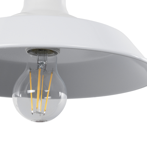 GLOBOSTAR® RAY 01066 Vintage Φωτιστικό Τοίχου - Απλίκα με Ντουί 1 x E27 AC 220-240V IP20 - Λευκό - Μ26 x Π37 x Υ32cm