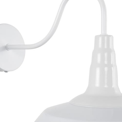 GLOBOSTAR® RAY 01066 Vintage Φωτιστικό Τοίχου - Απλίκα με Ντουί 1 x E27 AC 220-240V IP20 - Λευκό - Μ26 x Π37 x Υ32cm