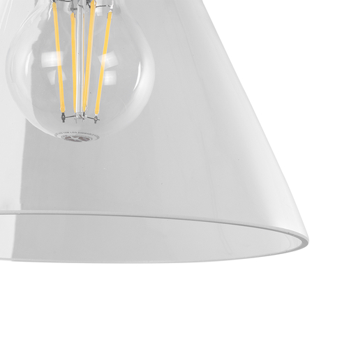 GLOBOSTAR® BINGLEY 01068 Vintage Φωτιστικό Τοίχου - Απλίκα με Ντουί 1 x E27 AC 220-240V IP20 - Διάφανο & Χρυσό - Μ18 x Π40 x Υ43cm