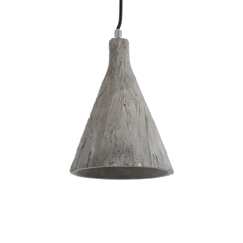 GLOBOSTAR® VOLCANO 01080 Μοντέρνο Κρεμαστό Φωτιστικό Οροφής με Ντουί 1 x E27 AC 220-240V IP20 - Γκρι - Μ17 x Π17 x Υ24cm