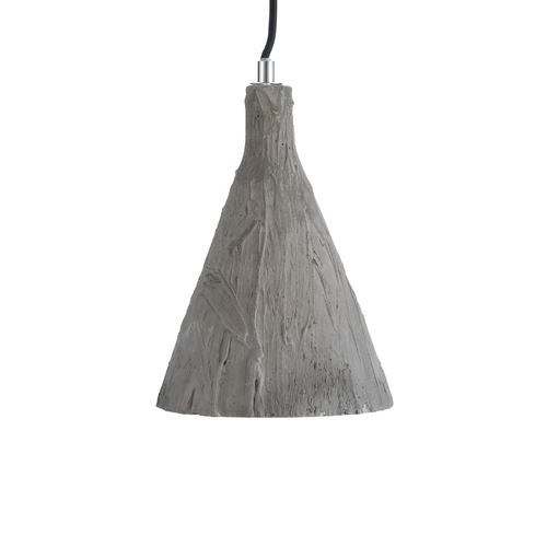 GLOBOSTAR® VOLCANO 01080 Μοντέρνο Κρεμαστό Φωτιστικό Οροφής με Ντουί 1 x E27 AC 220-240V IP20 - Γκρι - Μ17 x Π17 x Υ24cm