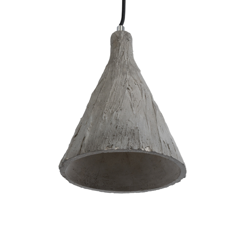 GLOBOSTAR® VOLCANO 01080 Μοντέρνο Κρεμαστό Φωτιστικό Οροφής με Ντουί 1 x E27 AC 220-240V IP20 - Γκρι - Μ17 x Π17 x Υ24cm