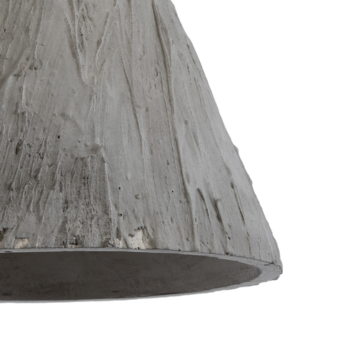 GLOBOSTAR® VOLCANO 01080 Μοντέρνο Κρεμαστό Φωτιστικό Οροφής με Ντουί 1 x E27 AC 220-240V IP20 - Γκρι - Μ17 x Π17 x Υ24cm