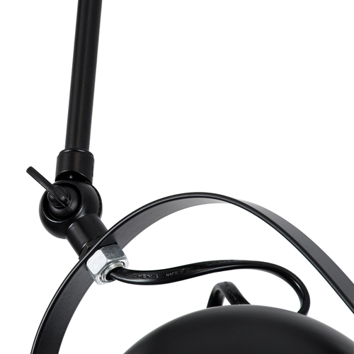 GLOBOSTAR® CANNES 01082 Μοντέρνο Φωτιστικό Οροφής με Ντουί 4 x E27 AC 220-240V IP20 - Μαύρο - Μ108 x Π12 x Υ48cm